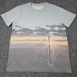 Sol Angeles Tshirt XL Desert Cactus Sunset Sky Artwork Print Nature Southwestern